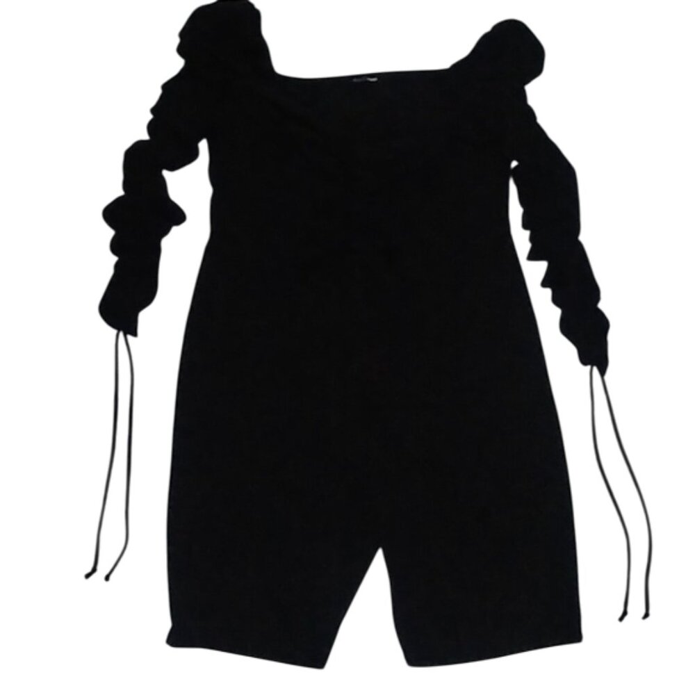 FASHION NOVA, SHORT JUMPSUIT, COLOR: BLACK, SIZE: 2X